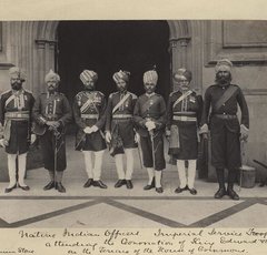 Photo of Seven Indian Officers