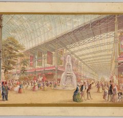 Painting of the the Interior of the Great Exhibition