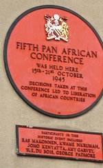 Photo of a 5th Pan African Congress plaque