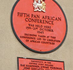 Photo of a 5th Pan African Congress plaque