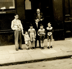 Photo of Atta Ashrif outside Tanda & Ashrif Warehouse, Glasgow.