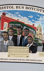 Plaque commemorating the Bristol Bus Boycott