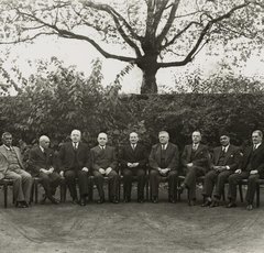 Photo of Clement Attlee and Prime Ministers at Commonwealth Conference
