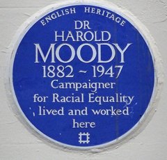 Photo of the Harold Moody Blue Plaque