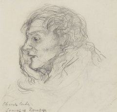 Drawing of Ernest Dowson