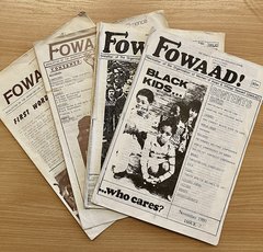 Photo of four FOWAAD magazine covers