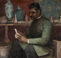 Painting of a potter at work