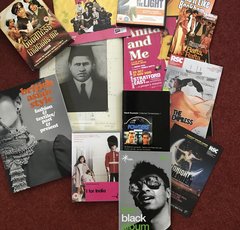 Colage of Theatre flyers and programmes