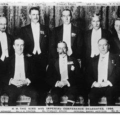 Photo of the King and delegates at the Imperial Conference 1926