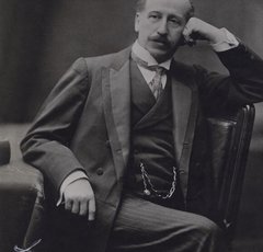 Signed portrait of Imre Kiralfy