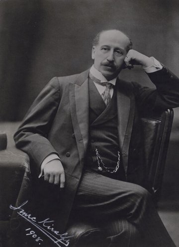 Signed portrait of Imre Kiralfy
