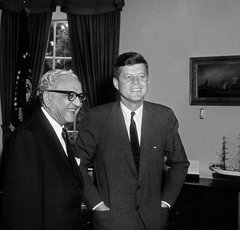 Photo of JFK's meeting with the Ambassador of India, Mohamed Ali Currim Chagla