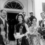 Photo from the arrival ceremonies for Muhammad Ayub Khan, President of Pakistan