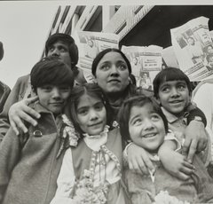 Photograph of Anwar Ditta and her children