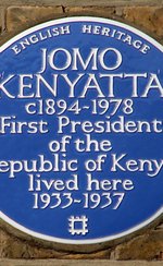 Photo of Jomo Kenyatta blue plaque