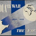 Cover of booklet "India at War" with spotlight on India