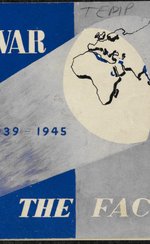 Cover of booklet "India at War" with spotlight on India