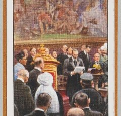 Drawing depicting the opening of the Indian Round table Conference