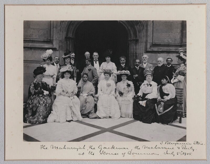 Maharaja and Maharani of Baroda and party