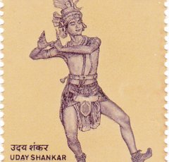 Stamp depicting Uday Shankar