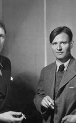 Photo of WH Auden, Christopher Isherwood and Stephen Spender