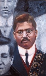 Painting of Jogendranath Sen by Caroline Jaine