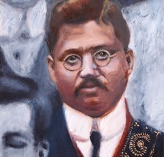 Painting of Jogendranath Sen by Caroline Jaine